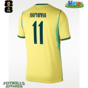 Brasilien Raphinha Belloli #11 Hemmatröja VM 2026 Kortärmad